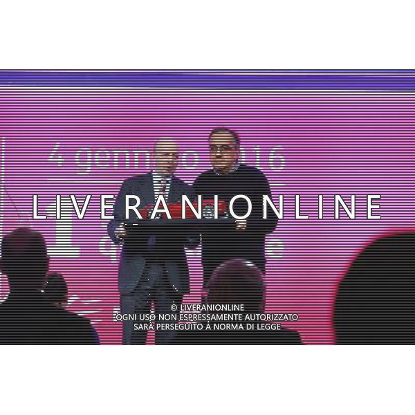 MILANO 04/01/2016 BORSA DI MILANO PRIMO GIORNO DI QUOTAZIONE AZIONI DELLA FERRARI NELLA FOTO SERGIO MARCHIONNE FOTO ALDO GAZZANIGA-AG ALDO LIVERANI SAS