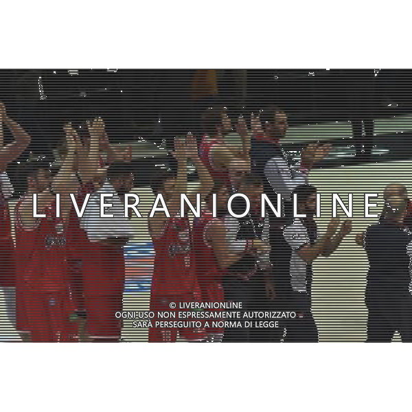 OBIETTIVO LAVORO BOLOGNA - GRISSIN BON REGGIO EMILIA CAMPIONATO BASKET SERIE A1 - 03 GENNAIO 2016 NELLA FOTO ESULTANZA FINALE ©optimafoto/AGENZIA ALDO LIVERANI SAS