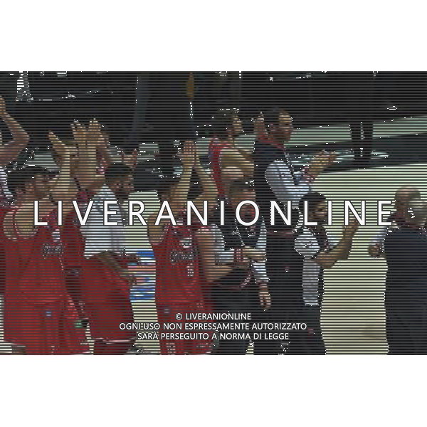 OBIETTIVO LAVORO BOLOGNA - GRISSIN BON REGGIO EMILIA CAMPIONATO BASKET SERIE A1 - 03 GENNAIO 2016 NELLA FOTO ESULTANZA FINALE ©optimafoto/AGENZIA ALDO LIVERANI SAS