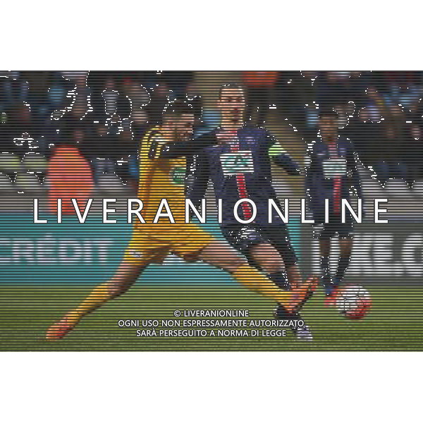 Zlatan IBRAHIMOVIC / Pierre PLANQUE - 03.01.2016 - Wasquehal / PSG - 32es Coupe de France Photo: Dave Winter / Icon Sport /AGENZIA ALDO LIVERANI SAS - - ITALY ONLY - EDITORIAL USE ONLY -