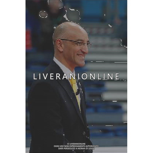 Lega Basket serie A, 15» giornata, Consultinvest Pesaro vs Manital Torino 04/01/2016 nella foto: IL COACH FRANCESCO VITUCCI SORRIDENTE, ©CLAUDIO ZAMAGNI/AGENZIA ALDO LIVERANI S.A.S.