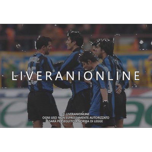 Milano !6-02-2005 Coppa Italia TIM Inter - Atalanta nella foto esultanza recoba ph Marco Luzzani/Ag. Aldo Liverani S.a.s.