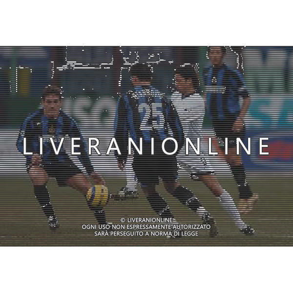 Milano !6-02-2005 Coppa Italia TIM Inter - Atalanta nella foto stankovic gamarra e sinigaglia ph Marco Luzzani/Ag. Aldo Liverani S.a.s.
