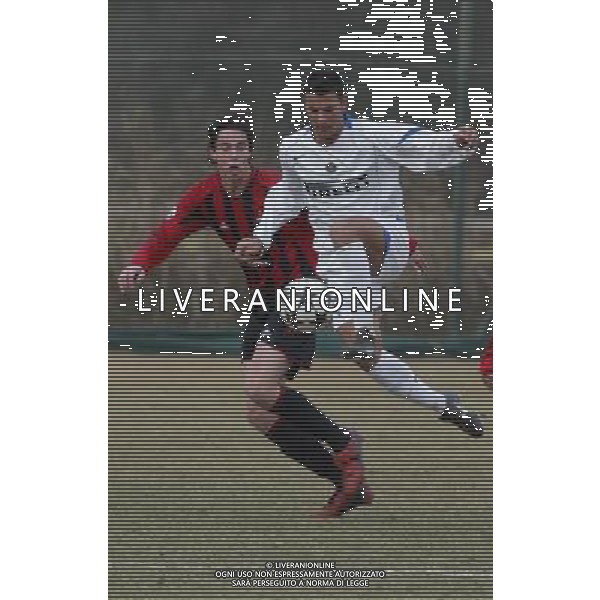Settimo Milanese 16/02/2005 Ritorno coppa Italia Primavera 2004/05 nella foto: Izecson ( fratello di Kaka ) e Croce foto Danilo Recalcati/Ag.Aldo Liverani