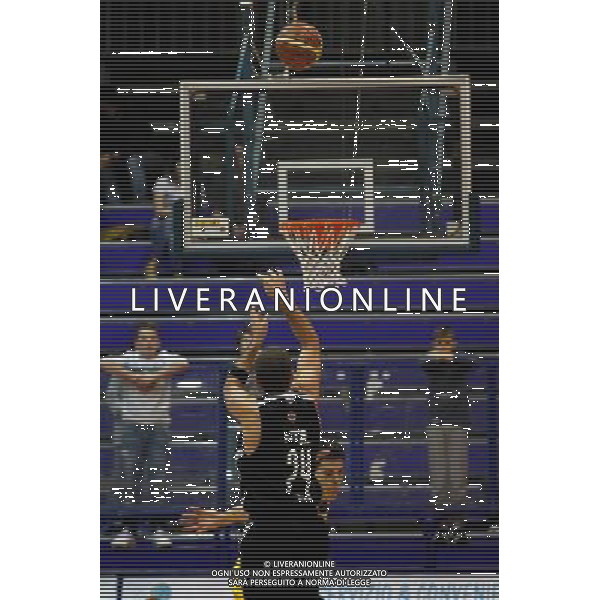 Basket serie B, Girone A, 16» giornata, NTS Basket Rimini Crabs vs Basket Golfo Piombino, 06/01/2016, nella foto: RICCARDO ROMANO, AL TIRO, ©CLAUDIO ZAMAGNI/AGENZIA ALDO LIVERANI S.A.S.