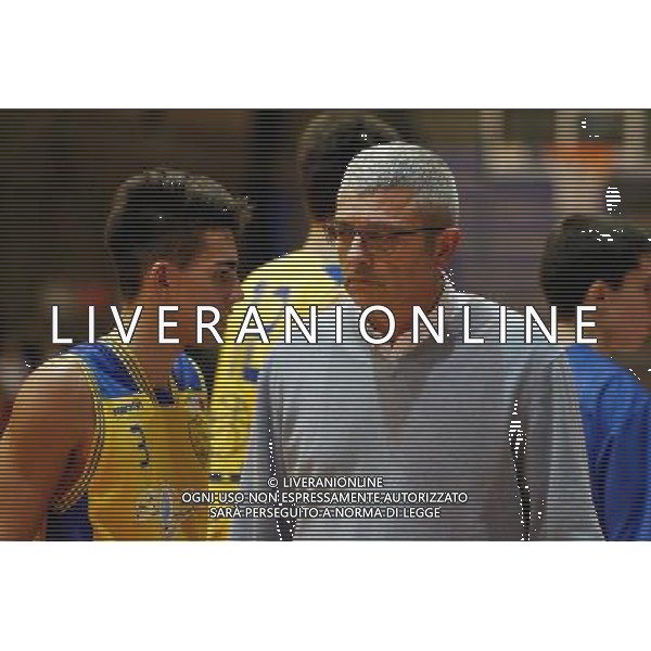 Basket serie B, Girone A, 16» giornata, NTS Basket Rimini Crabs vs Basket Golfo Piombino, 06/01/2016, nella foto: IL COACH MASSIMO PADOVANO, DELUSO, ©CLAUDIO ZAMAGNI/AGENZIA ALDO LIVERANI S.A.S.
