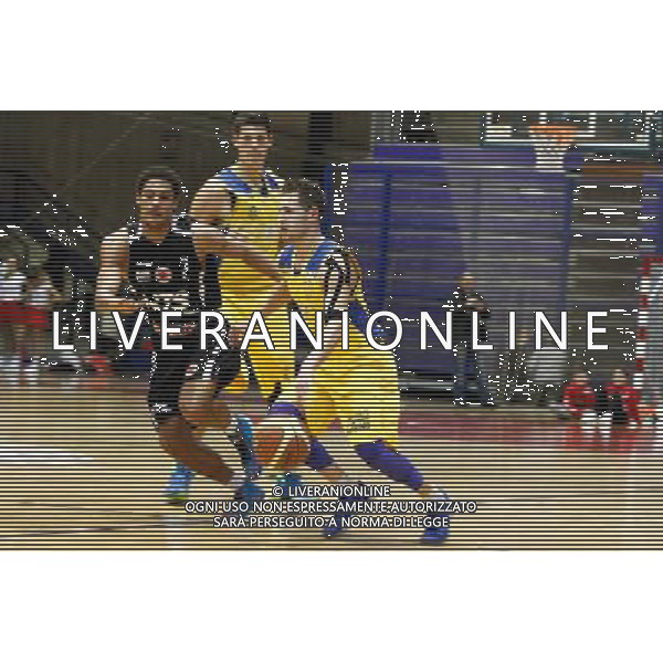 Basket serie B, Girone A, 16» giornata, NTS Basket Rimini Crabs vs Basket Golfo Piombino, 06/01/2016, nella foto: MATTIA VENUCCI E DANIEL PEREZ, ©CLAUDIO ZAMAGNI/AGENZIA ALDO LIVERANI S.A.S.