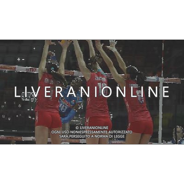 2016 European Olympic Qualification Pool B dAY 2 - match Italy and Russia at Baskent Volleyball Hall in Ankara on January 5, 2016. Final Score: Italy 1 - Russia 3 Pictured: Paola Ogechi Egonu #18 of Italy. SIATKOWKA KOBIET TURNIEJ KWALIFIKACYJNY KWALIFIKACJE OLIMPIJSKIE RIO 2016 WLOCHY vs ROSJA FOT. SESKIM/NEWSPIX.PL POLAND, TURKEY, UK, AUSTRIA AND GERMANY OUT !!! --- Newspix.pl AG ALDO LIVERANI SAS ONLY ITALY *** Local Caption *** www.newspix.pl mail us: info@newspix.pl call us: 0048 022 23 22 222 --- Polish Picture Agency by Ringier Axel Springer Poland