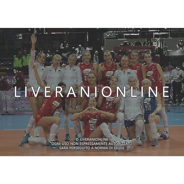 2016 European Olympic Qualification Pool B dAY 2 - match Italy and Russia at Baskent Volleyball Hall in Ankara on January 5, 2016. Final Score: Italy 1 - Russia 3 Pictured: Russia Players celebrate for victory. SIATKOWKA KOBIET TURNIEJ KWALIFIKACYJNY KWALIFIKACJE OLIMPIJSKIE RIO 2016 WLOCHY vs ROSJA FOT. SESKIM/NEWSPIX.PL POLAND, TURKEY, UK, AUSTRIA AND GERMANY OUT !!! --- Newspix.pl AG ALDO LIVERANI SAS ONLY ITALY *** Local Caption *** www.newspix.pl mail us: info@newspix.pl call us: 0048 022 23 22 222 --- Polish Picture Agency by Ringier Axel Springer Poland