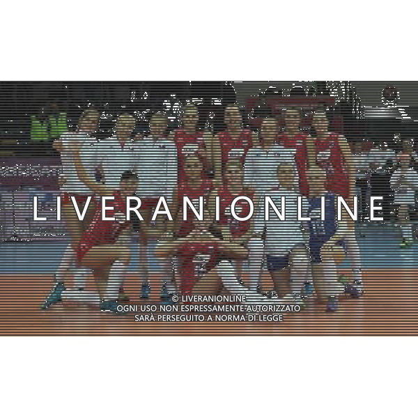 2016 European Olympic Qualification Pool B dAY 2 - match Italy and Russia at Baskent Volleyball Hall in Ankara on January 5, 2016. Final Score: Italy 1 - Russia 3 Pictured: Russia Players celebrate for victory. SIATKOWKA KOBIET TURNIEJ KWALIFIKACYJNY KWALIFIKACJE OLIMPIJSKIE RIO 2016 WLOCHY vs ROSJA FOT. SESKIM/NEWSPIX.PL POLAND, TURKEY, UK, AUSTRIA AND GERMANY OUT !!! --- Newspix.pl AG ALDO LIVERANI SAS ONLY ITALY *** Local Caption *** www.newspix.pl mail us: info@newspix.pl call us: 0048 022 23 22 222 --- Polish Picture Agency by Ringier Axel Springer Poland