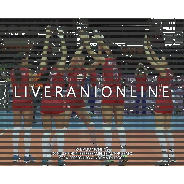 2016 European Olympic Qualification Pool B dAY 2 - match Italy and Russia at Baskent Volleyball Hall in Ankara on January 5, 2016. Final Score: Italy 1 - Russia 3 Pictured: Irina Zaryazhko #16 of Russia . SIATKOWKA KOBIET TURNIEJ KWALIFIKACYJNY KWALIFIKACJE OLIMPIJSKIE RIO 2016 WLOCHY vs ROSJA FOT. SESKIM/NEWSPIX.PL POLAND, TURKEY, UK, AUSTRIA AND GERMANY OUT !!! --- Newspix.pl AG ALDO LIVERANI SAS ONLY ITALY *** Local Caption *** www.newspix.pl mail us: info@newspix.pl call us: 0048 022 23 22 222 --- Polish Picture Agency by Ringier Axel Springer Poland