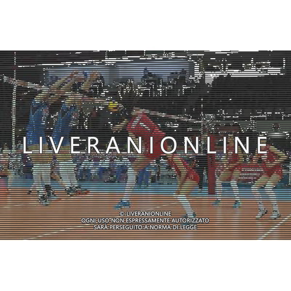 2016 European Olympic Qualification Pool B dAY 2 - match Italy and Russia at Baskent Volleyball Hall in Ankara on January 5, 2016. Final Score: Italy 1 - Russia 3 Pictured: Yana Shcherban #1 of Russia and Nadia Centoni #9, Cristina Chirichella #11of Italy. SIATKOWKA KOBIET TURNIEJ KWALIFIKACYJNY KWALIFIKACJE OLIMPIJSKIE RIO 2016 WLOCHY vs ROSJA FOT. SESKIM/NEWSPIX.PL POLAND, TURKEY, UK, AUSTRIA AND GERMANY OUT !!! --- Newspix.pl AG ALDO LIVERANI SAS ONLY ITALY *** Local Caption *** www.newspix.pl mail us: info@newspix.pl call us: 0048 022 23 22 222 --- Polish Picture Agency by Ringier Axel Springer Poland