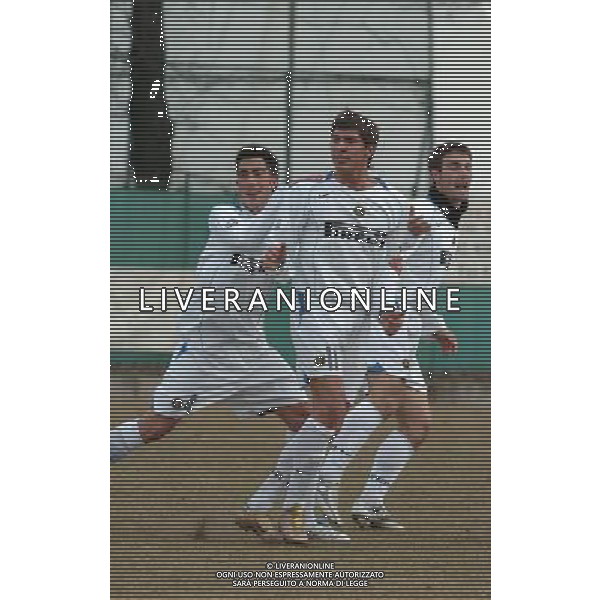 Settimo Milanese 16/02/2005 Ritorno coppa Italia Primavera 2004/05 nella foto: dopo gol di Momente\' 1-0 foto Danilo Recalcati/Ag.Aldo Liverani