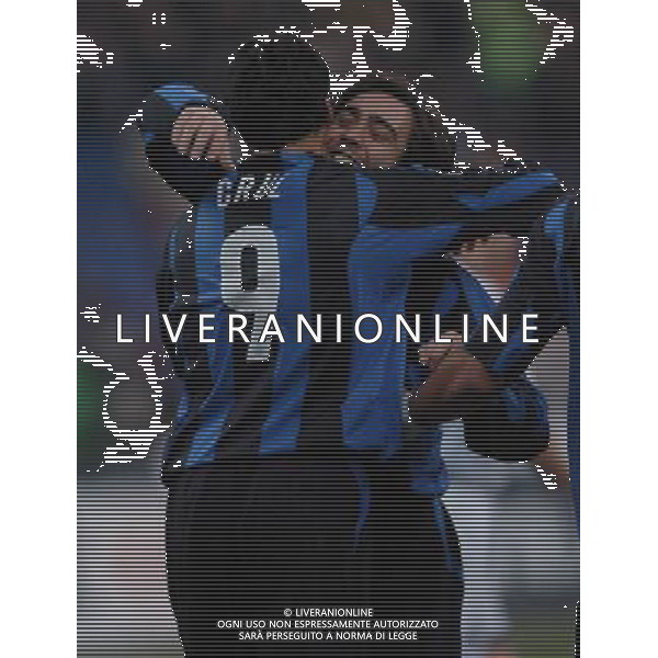 Milano !6-02-2005 Coppa Italia TIM Inter - Atalanta nella foto esultanza cruz ph Marco Luzzani/Ag. Aldo Liverani S.a.s.