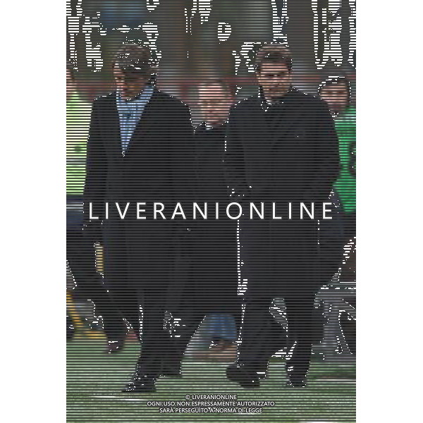 Milano 16/02/2005 coppa italia tim 2004/05 inter-atalanta 3:0 nella foto mancini e orsi ph marco luzzani/ag aldo liverani s.a.s.