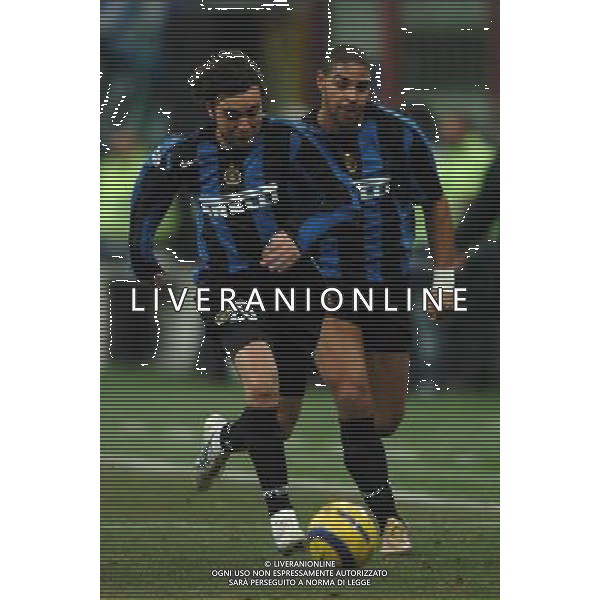 Milano 16/02/2005 coppa italia tim 2004/05 inter-atalanta 3:0 nella foto recoba e adriano ph marco luzzani/ag aldo liverani s.a.s.