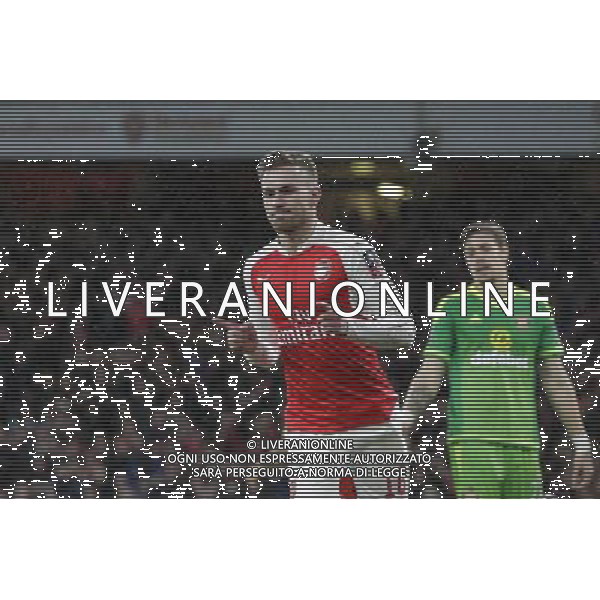 GOAL CELEBRATION - Arsenal\'s Aaron Ramsey celebrates scoring his sides second goal Photographer Craig Mercer/CameraSport Football - The FA Cup Third Round - Arsenal v Sunderland - Saturday 9th January 2016 - Emirates Stadium - London © CameraSport - 43 Linden Ave. Countesthorpe. Leicester. England. LE8 5PG - Tel: +44 (0) 116 277 4147 - admin@camerasport.com - www.camerasport.com AG ALDO LIVERANI SAS