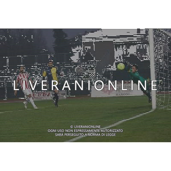 Campionato Lega Pro, Girone B, 17» giornata, SANTARCANGELO vs MACERATESE del 09/01/2016, nella foto LA PARATA DI FORTE FRANCESCO, ©CLAUDIO ZAMAGNI/AGENZIA ALDO LIVERANI S.A.S.