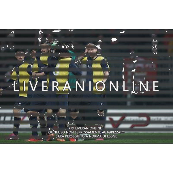 Campionato Lega Pro, Girone B, 17» giornata, SANTARCANGELO vs MACERATESE del 09/01/2016, nella foto L\'ESULTANZA DEL SANTARCANGELO, ©CLAUDIO ZAMAGNI/AGENZIA ALDO LIVERANI S.A.S.