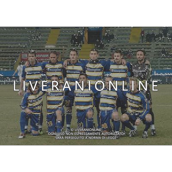 PARMA 16/02/05 COPPA UEFA 2005 ANDATASEDICESIMI DI FINALE PARMA-STOCCARDA NELLA FOTO LA FORMAZIONE DEL PARMA PH GIGI ARCAINI/AG.ALDO LIVERANI