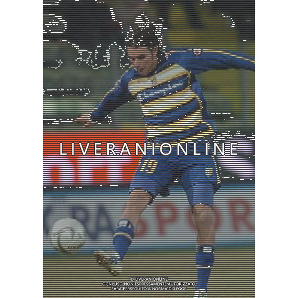 PARMA 16/02/05 COPPA UEFA 2005 ANDATASEDICESIMI DI FINALE PARMA-STOCCARDA NELLA FOTO PISANU ANDREA PH GIGI ARCAINI/AG.ALDO LIVERANI