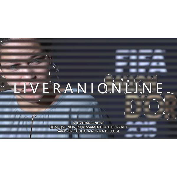 FIFA Ballon d\'Or 2015 Zurigo - 11.01.2016 Nella Foto:Conferenza Stampa delle tre nominate come migliori calciatrici Celia Sasic (Germania) /Ph.Vitez-Ag. Aldo Liverani