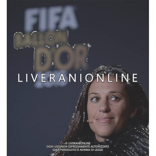 FIFA Ballon d\'Or 2015 Zurigo - 11.01.2016 Nella Foto:Conferenza Stampa delle tre nominate come migliori calciatrici Carli Lloyd (USA) /Ph.Vitez-Ag. Aldo Liverani