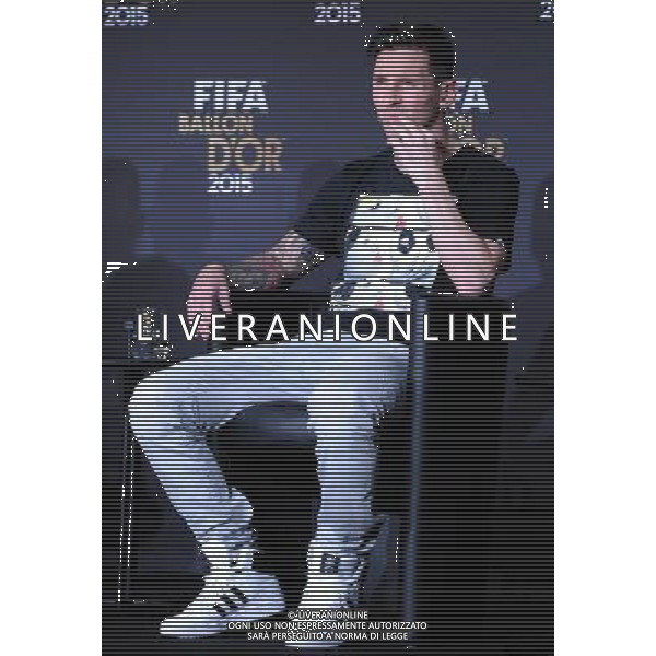 FIFA Ballon d\'Or 2015 Zurigo - 11.01.2016 Nella Foto:Conferenza Stampa per i tre nominati come migliori giocatori Lionel Messi (Argentina) /Ph.Vitez-Ag. Aldo Liverani