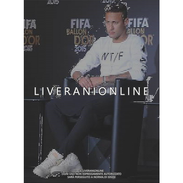 FIFA Ballon d\'Or 2015 Zurigo - 11.01.2016 Nella Foto:Conferenza Stampa per i tre nominati come migliori giocatori Neymar (Brasile) /Ph.Vitez-Ag. Aldo Liverani