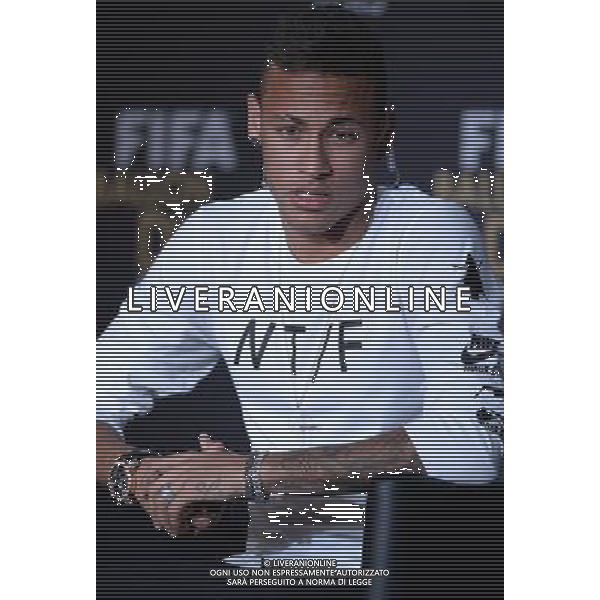 FIFA Ballon d\'Or 2015 Zurigo - 11.01.2016 Nella Foto:Conferenza Stampa per i tre nominati come migliori giocatori Neymar (Brasile) /Ph.Vitez-Ag. Aldo Liverani