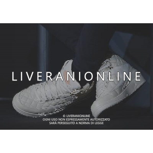 FIFA Ballon d\'Or 2015 Zurigo - 11.01.2016 Nella Foto:Conferenza Stampa per i tre nominati come migliori giocatori Neymar (Brasile) particolare scarpe /Ph.Vitez-Ag. Aldo Liverani