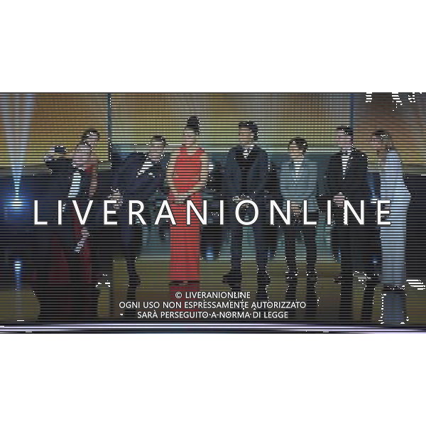FIFA Ballon d\'Or 2015 Zurigo - 11.01.2016 Nella Foto:selfie dei candidati sul palco /Ph.Vitez-Ag. Aldo Liverani