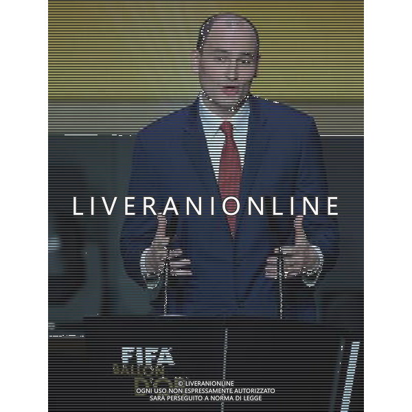 FIFA Ballon d\'Or 2015 Zurigo - 11.01.2016 Nella Foto:presidente equipe /Ph.Vitez-Ag. Aldo Liverani