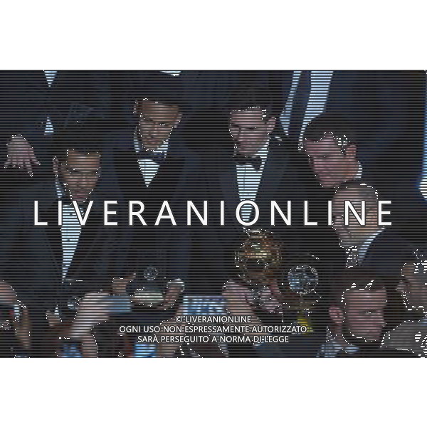 FIFA Ballon d\'Or 2015 Zurigo - 11.01.2016 Nella Foto:lionel messi dani alves neymar e iniesta /Ph.Vitez-Ag. Aldo Liverani
