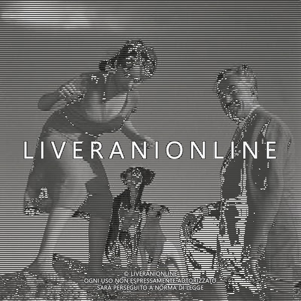 1954 FILM PANE AMORE E GELOSIA REGIA DI LUIGI COMENCINI NELLA FOTO GINA LOLLOBRIGIDA CON VITTORIO DE SICA AG ALDO LIVERANI SAS