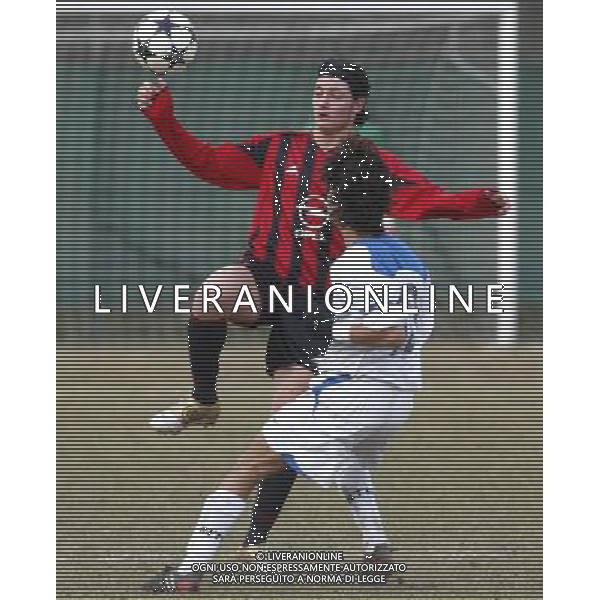 SETTIMO MILANESE 16/02/2005 MILAN-INTER COPPA ITALIA PRIMAVERA NELLA FOTO: AMATO ANDREA E MARINO DINO FOTO BARATTINI ALEXANDRO/AG. ALDO LIVERANI