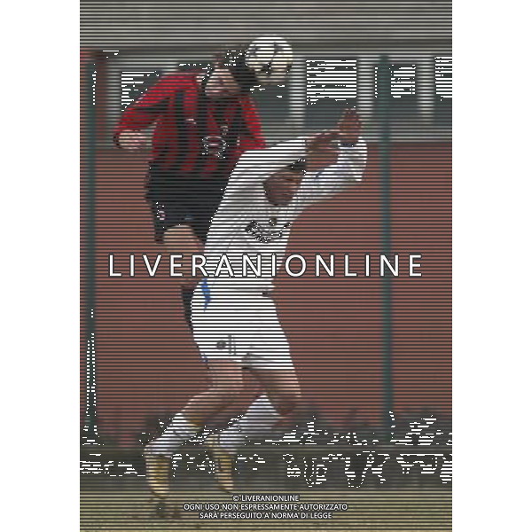 SETTIMO MILANESE 16/02/2005 MILAN-INTER COPPA ITALIA PRIMAVERA NELLA FOTO: ASTORI DAVIDE E MOMENTE\' MATTEO FOTO BARATTINI ALEXANDRO/AG. ALDO LIVERANI