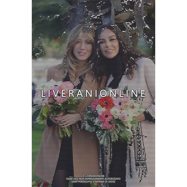 Conferenza stampa di presentazione del 66mo Festival di Sanremo 12 Gennaio 2016 nella foto: Virginia Raffaele, Madalina Ghenea, ©Gazzaniga / AGENZIA ALDO LIVERANI SAS
