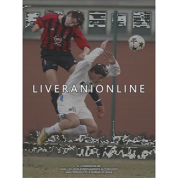 SETTIMO MILANESE 16/02/2005 MILAN-INTER COPPA ITALIA PRIMAVERA NELLA FOTO: ASTORI DAVIDE E MOMENTE\' MATTEO FOTO BARATTINI ALEXANDRO/AG. ALDO LIVERANI