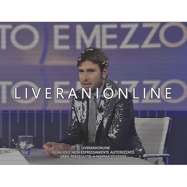 Roma - 12.01.2016 - Studi La7 - Trasmissione TV \' Otto e Mezzo \' - nella foto: Alessandro Di Battista / Ph Corradetti - Ag. Aldo Liverani Sas / AGENZIA ALDO LIVERANI SAS