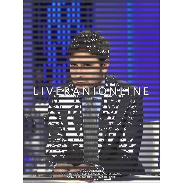 Roma - 12.01.2016 - Studi La7 - Trasmissione TV \' Otto e Mezzo \' - nella foto: Alessandro Di Battista / Ph Corradetti - Ag. Aldo Liverani Sas / AGENZIA ALDO LIVERANI SAS
