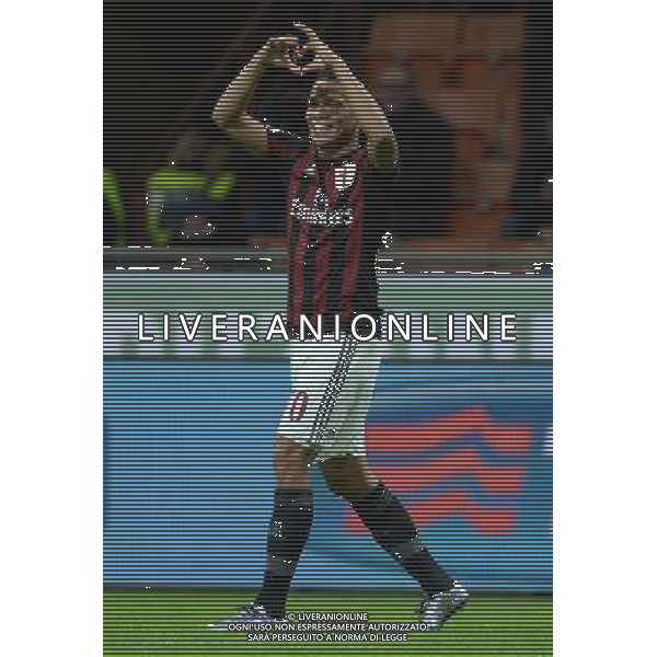 Coppa Italia TIM Cup 2015/2016 Quarti di Finale Milano - 13.01.2016 Milan-Carpi Nella Foto:bacca carlos esulta /Ph.Vitez-Ag. Aldo Liverani