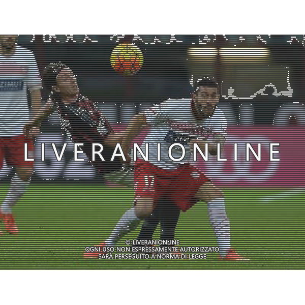 Coppa Italia TIM Cup 2015/2016 Quarti di Finale Milano - 13.01.2016 Milan-Carpi Nella Foto:montolivo-crimi /Ph.Vitez-Ag. Aldo Liverani
