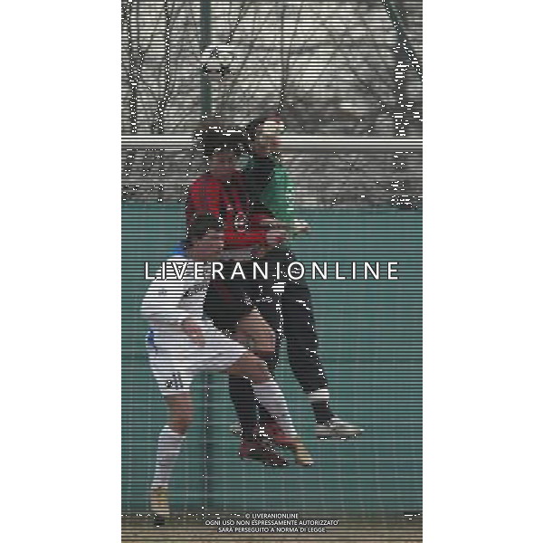 SETTIMO MILANESE 16/02/2005 MILAN-INTER COPPA ITALIA PRIMAVERA NELLA FOTO: MOMENTE\' MATTEO, IZECSON RODRIGO DOS SANTOS LEITE E DEI FORTI GIUSEPPE FOTO BARATTINI ALEXANDRO/AG. ALDO LIVERANI
