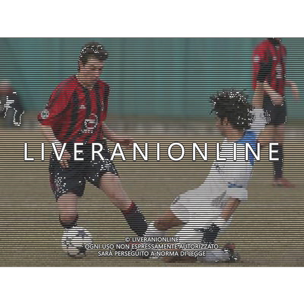 SETTIMO MILANESE 16/02/2005 MILAN-INTER COPPA ITALIA PRIMAVERA NELLA FOTO: MONDINI STEFANO E MARINO DINO FOTO BARATTINI ALEXANDRO/AG. ALDO LIVERANI