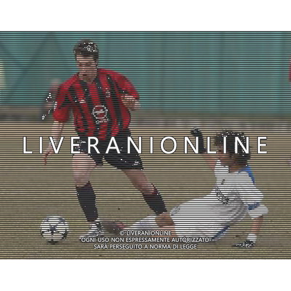 SETTIMO MILANESE 16/02/2005 MILAN-INTER COPPA ITALIA PRIMAVERA NELLA FOTO: MONDINI STEFANO E MARINO DINO FOTO BARATTINI ALEXANDRO/AG. ALDO LIVERANI