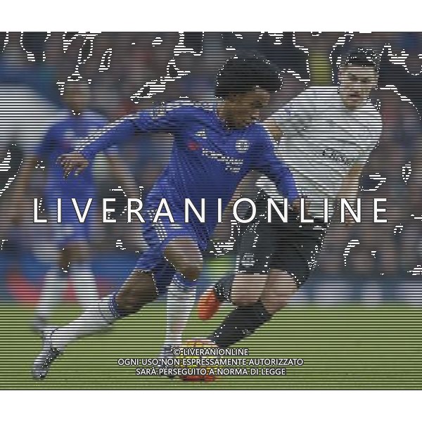 Chelsea\'s Willian in action during todays match Photographer Craig Mercer/CameraSport Football - Barclays Premiership - Chelsea v Everton - Saturday 16th January 2016 - Stamford Bridge - London © CameraSport - 43 Linden Ave. Countesthorpe. Leicester. England. LE8 5PG - Tel: +44 (0) 116 277 4147 - admin@camerasport.com - www.camerasport.com AG ALDO LIVERANI SAS