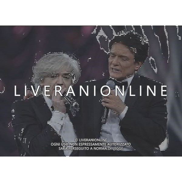 Trasmissione TV \' Sogno e son desto 3 \' Roma - 16.01.2016 - Studi Rai De Paolis - nella foto: Morgan e Massimo Ranieri / Ph. Corradetti - Ag. Aldo Liverani sas Â©Corradetti / AGENZIA ALDO LIVERANI SAS
