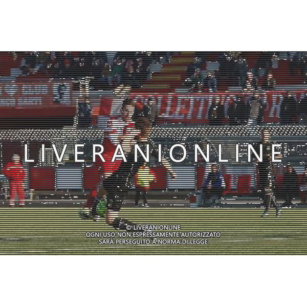 Campionato Lega Pro, Girone B, 18Âª giornata, RIMINI vs TUTTOCUOIO del 17/01/2016, nella foto: FRARE DOMENICO, INTERCETTA L\'ATTACCO DEL RIMINI, Â©CLAUDIO ZAMAGNI/AGENZIA ALDO LIVERANI S.A.S.