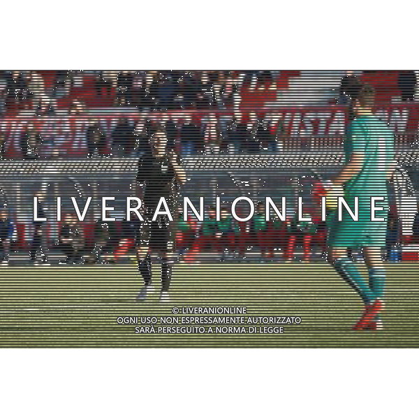 Campionato Lega Pro, Girone B, 18Âª giornata, RIMINI vs TUTTOCUOIO del 17/01/2016, nella foto:IL CAPITANO FALIVENA ROBERTO, SGRIDA ESPOSITO RAFFAELE, Â©CLAUDIO ZAMAGNI/AGENZIA ALDO LIVERANI S.A.S.